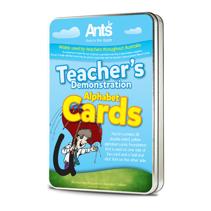 #18103 Teacher’s Demonstration Alphabet Cards (26 cards, A5, double sided, Laminated)
