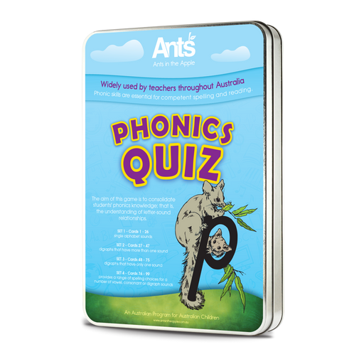 #18402 Phonics Quiz K-6 ( 98 x A6 size cards)