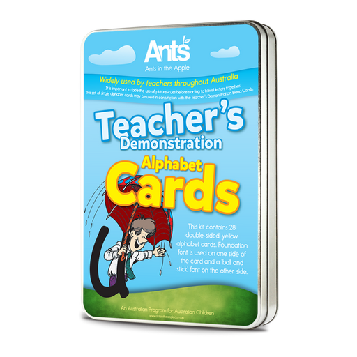 #18103 Teacher’s Demonstration Alphabet Cards (26 cards, A5, double sided, Laminated)